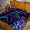 Beautiful Marlin hibiscus Hawaii quilt bedding set