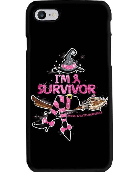 I'm survivor breast cancer awareness Phone case, breast cancer phone case, pink ribbon case VA