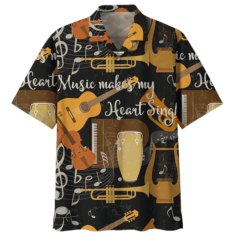 Man Hawaii Shirt Beach Shirt DRUM HAWAIIAN SHIRT 692387