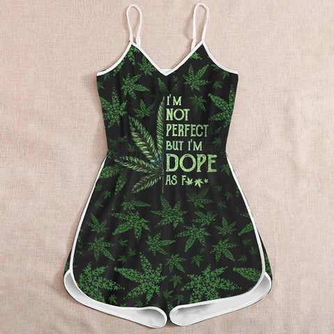 I'm Not Perfect Romper For Women Cannabis Marijuana 420 Weed Shirts Clothing Gifts HT