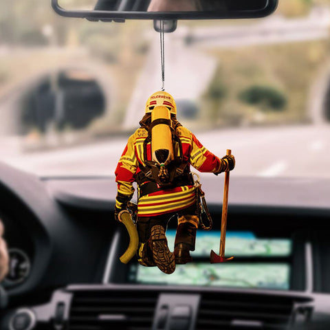 Firefighter Car Hanging Ornament