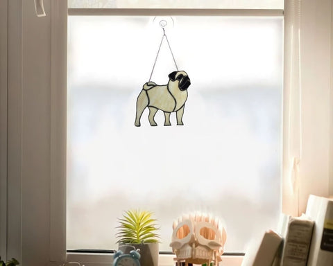 Pug Dog Window Decor Ornament 03