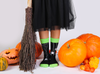 Halloween Spooky Spider Socks Black and Green Socks Halloween Gifts