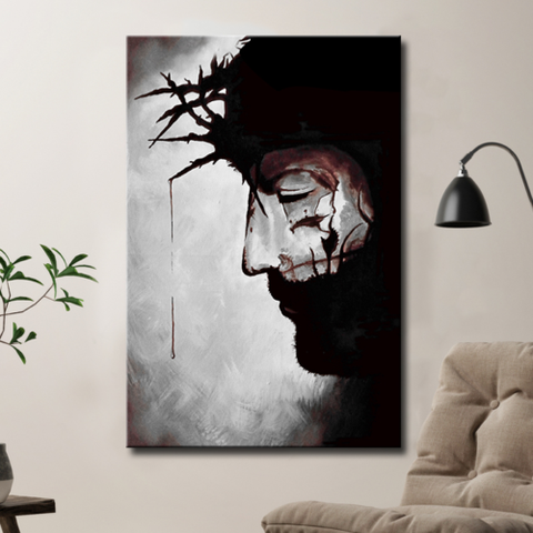 Crown With Thorns Jesus Poster Wall Art Prints Christian Home Decor