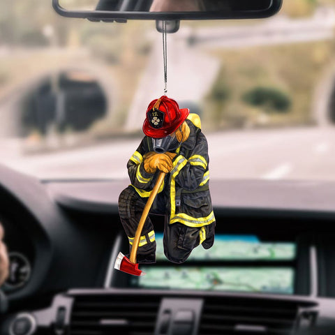 Firefighter Car Hanging Ornament