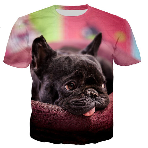 BULLDOG LOVER 3D T_SHIRT