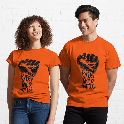 Every Child Matters T-Shirt Orange Shirt Day Canada Classic T-Shirt Hand Print