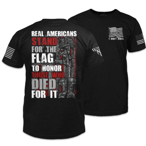 American Patriot Shirt Black Stand For The Flag