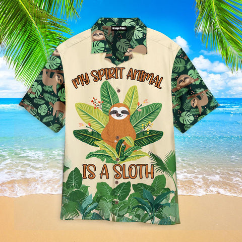 Sloth My Spirit Animal Hawaiian Shirt Summer Beach Clothes Outfit For Men Women ND