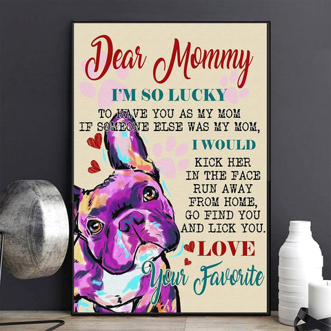 French Bulldog Poster