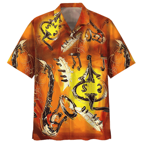 SAXOPHONE HAWAIIAN SHIRT 256202