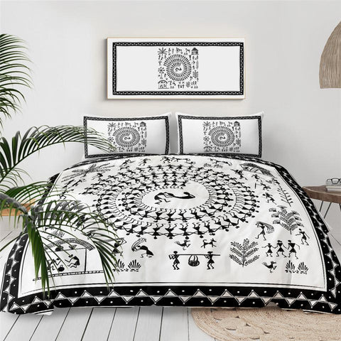 Tribal Daily Life Bedding Set