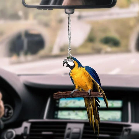 Parrot Car Ornament PARROT SPEAKING CAR HANGING ORNAMENT