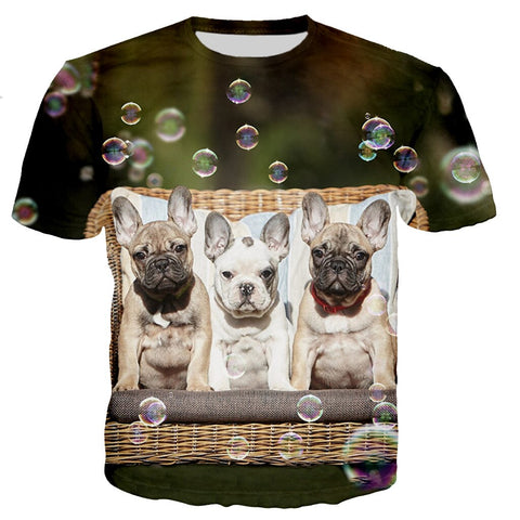 BULLDOG LOVER 3D T_SHIRT