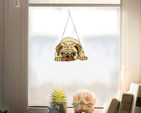 Pug Dog Window Decor Ornament 01