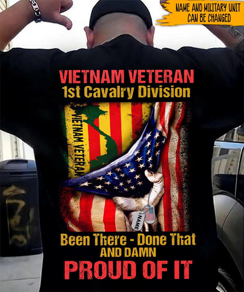 Vietnam Veteran Personalized Shirt Been There Done That And Damn Proud Of It Vietnam Veteran Gifts HT