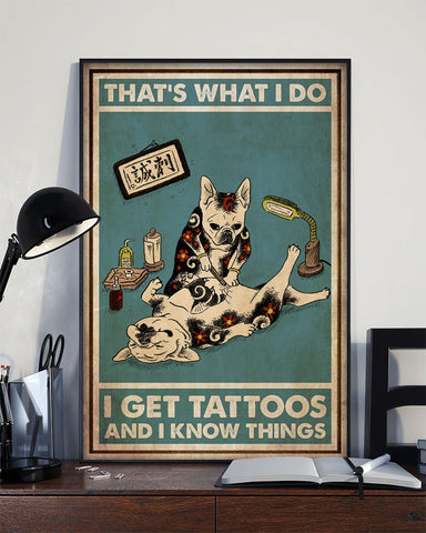 French Bulldog Tattoo And I Know Things