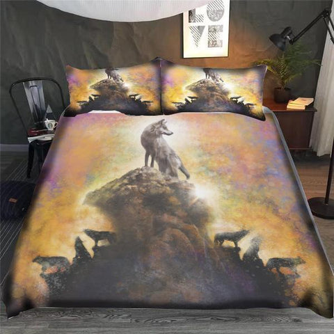 Wolf Amongst Us Bedding Set 3pcs