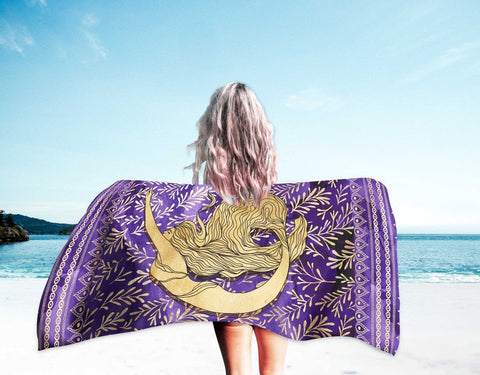 Golden Mermaid Sand Free Beach Towel