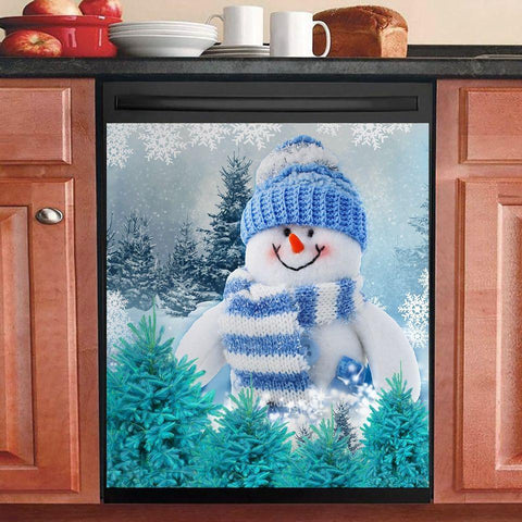 Snowman Decor Kitchen Dishwasher Cover