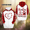 Rockin the dog mom life Custom Hoodie Gift for Dog Lovers HN