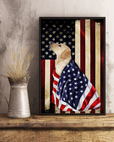 LABRADOR INDEPENDENCE DAY PATRIOT Vertical Poster, Patriot Poster