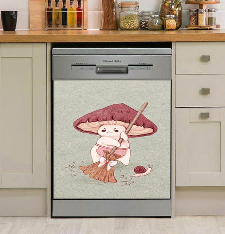 Angry Mushroom Dishwasher Cover, Kitchen Decor, Gift for Mom, Best Idea for Mother's Day