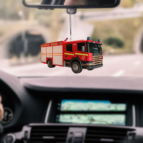 Firefighter Car Hanging Ornament