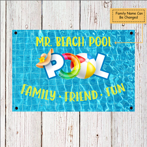 Personalized Family Friend Fun Metal Sign