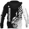 Men Racing Hoodie Black Customize Name Motorcycle Racing 3D All Over Printed Unisex Shirts Born To Race