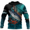 Saltwater Fishing on the helm 3D all over shirts for men and women