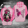 Breast Cancer Skull Girl Hoodie 3D