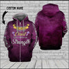 We can win this battle through Christ who gives us strength 3D Custom Hoodie