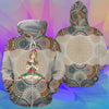 Let That Go Hippie Yoga 3D Hoodie Mandala Pattern Gift Ideas For Yogis HN