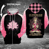 Faith over Fear Breast Cancer Awareness 3D Custom Hoodie