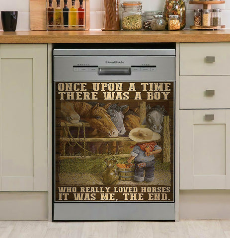 Horse Sticker Boy Loved Horse Decor Kitchen Dishwasher Cover